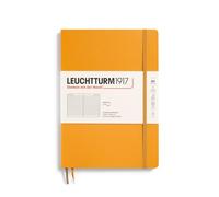 LEUCHTTURM1917 Cuaderno Composition B5, Tapa blanda Rayado, Rising Sun | 123 páginas numeradas con índice, bolsillo expansible, 2 marcapáginas, cosido a hilo