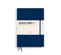 LEUCHTTURM1917 Cuaderno Composition B5, Tapa dura, Azul marino, Sin rayas | 219 páginas numeradas, liso, libre de ácido, papel color crema 80 g/m²