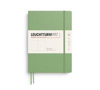 LEUCHTTURM1917 Cuaderno Composition B5, Tapa dura, Liso, Salvia, Sin rayas | 219 páginas numeradas, cosido a hilo, 2 marcapáginas, índice, bolsillo expansible