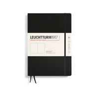 LEUCHTTURM1917 Cuaderno Composition B5, Tapa dura, Negro, Sin rayas | libre de ácido, papel 80 g/m², índice, 2 marcapáginas, bolsillo expansible, cosido a hilo