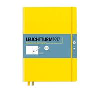 LEUCHTTURM1917 Cuaderno de bocetos Master (A4+), Tapa dura, in Lemon, Limón | 150 g/m² cartón para dibujo, 112 páginas, liso, cosido a hilo, libre de ácido, con cinta marcapáginas