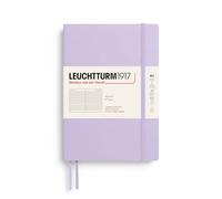 LEUCHTTURM1917 Cuaderno Medium A5 Tapa blanda, Lilac, rayado | 123 páginas numeradas, libre de ácido, 2 marcapáginas, goma elástica