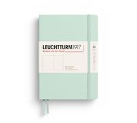 LEUCHTTURM1917 Cuaderno Medium A5 Tapa dura, liso, Mint Green, Sin rayas | 251 páginas numeradas, cosido a hilo, 2 marcapáginas, índice, libre de ácido