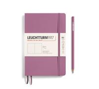 LEUCHTTURM1917 Cuaderno Paperback B6+ Tapa blanda, Dusty Rose, Sin rayas | cosido a hilo, papel color crema, se abre plano, papel 80 g/m², libre de ácido