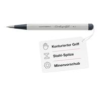 LEUCHTTURM1917 Drehgriffel Nr.2, Lápiz, mina de grafito (grosor 0, 7 mm), Dureza de la mina: HB, Gris Claro