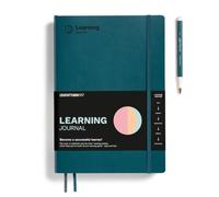 LEUCHTTURM1917 Learning Journal B5 Tapa flexible Pacific Green, Inglés | 12-semanas-sistema de aprendizaje Cleer®, 212 páginas numeradas, papel 100 g/m², inglés, impermeable