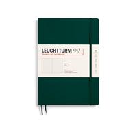 LEUCHTTURM1917 Libreta Composition (B5) 178 x 254 mm, Tapa Blanda, 123 páginas numeradas, Forest Green, Puntos