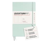LEUCHTTURM1917 Libreta Composition (B5) 178 x 254 mm, Tapa Blanda, 123 páginas numeradas, Mint Green, Lisa