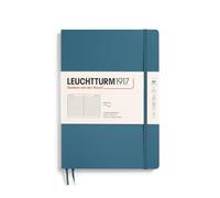 LEUCHTTURM1917 Libreta Composition (B5) 178 x 254 mm, Tapa Blanda, 123 páginas numeradas, Stone Blue, Lineas