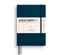 leuchtturm1917 tapa blanda azul profundo liso / en blanco