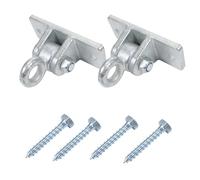 Levemolo Colgador de Columpio de Acero Fundido Plata 4 Tornillos, Soporte Estable para Sillas de Ratán y Hamacas, Experiencia Segura para Adultos Exteriores