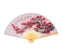 Levemolo Decoración de Pared Abanico Chino Plegable de 0.5x0.9m para Sala de Estar, Decorativo y Ligero, Adecuado como Wall Fan Decor en Estilo Chino Elegante