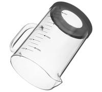 Levemolo Taza medidora de vidrio portátil 1500ml para hornear en cocina y restaurantes con escala detallada