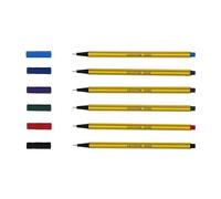 Leviatan Delineador D400 adecuado para el uso diario, escritura y uso escolar. Perfecto para: cómics, dibujos, escribir, pintar., color 6 colores diferentes