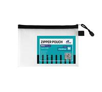 LEVIATAN Set de 12 Bolsas con Cremallera A5 - Bolsas Zip A5 - Transparente, Impermeable, con Cremallera - Organizador de Documentos, Papelería y Cosméticos