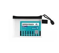 LEVIATAN Set de 12 Bolsas con Cremallera A6 - Bolsas Zip A6 - Transparente, Impermeable, con Cremallera - Organizador de Documentos, Papelería y Cosméticos