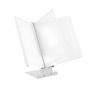 LEVIATAN Sistema de paneles de visualización de la mesa | con 10 paneles de pantalla A4, blanco