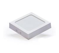 Levitantes Downlight E6 LED de superficie cuadrado 18W D227*H34.5 mm, luz fría 6000K, 1880lm, blanco