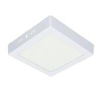 Levitantes Downlight LED cuadrado de superficie 12W luz cálida, ideal para iluminación en interiores y ambientes acogedores.