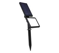 Levitantes Luz solar LED con fijación para suelo y pared, eficiente, resistente al agua, ideal para iluminación exterior y seguridad.