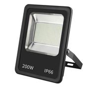 Levitantes Proyector LED SMD 200W 6500K 18000lm 120º IP66 42,5x32,5x10 cm para iluminación exterior y eventos.