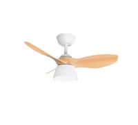 Levitantes Ventilador DC cúbico 36W, 2680 lm, 3 aspas, 82º, 3000K-6000K, control remoto, temporizador y memoria, ideal para climatización y confort.