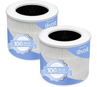 LEVOIT Core Mini - Filtro de repuesto para purificador de aire, 3 en 1, carbón activo de alta ore Mini RF, 2 unidades, color blanco