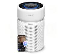 Levoit Eleva300X Purificador de Aire para Alergia, Filtro HEPA, Inteligente | 19dB Modo de Sueño Silencioso, Alexa, App, Sensor PM1/PM2,5/PM10, IA Información, CADR 273m³/h, Temporizador