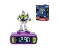 Lexibook, Buzz Lightyear Reloj Despertador, RL800TSLXB | Sonidos y melodías, pantalla LCD retroiluminada, luminoso, snooze, verde