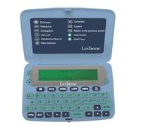 LEXiBOOK D650EN El Diccionario inglés, definiciones, tesauro, gramática, Corrector ortográfico fonético, con batería, Azul/Gris