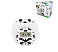 Lexibook Reloj despertador RL977FO Fútbol con proyector, luz nocturna, pantalla LCD, pilas
