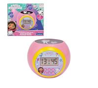 Lexibook Reloj despertador La Casa de Muñecas de Gabby RL977GDH proyector, luz nocturna, LCD, rosa