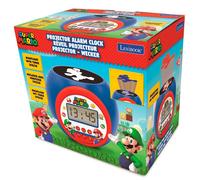 Lexibook Reloj despertador Super Mario con proyector, luz nocturna, repetición – Azul RL977NI