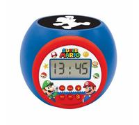 LEXIBOOK, Mario Reloj Despertador Proyector, RL977NILXB