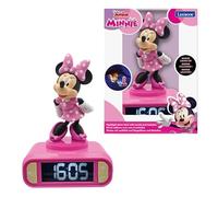 LEXIBOOK, Minnie Reloj Despertador Luz Nocturna, RL800MNLXB