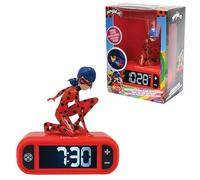 LEXIBOOK, Miraculous Reloj Despertador Luz Nocturna, RL800MILXB