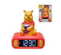 LEXIBOOK, Reloj Despertador Digital con luz Nocturna de Winnie y Efectos sonoros, Amarillo, RL800WTPLXB