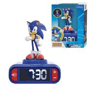 LEXIBOOK, Sonic Reloj Despertador Luz Nocturna, RL800SNLXB