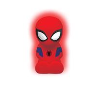 LEXIBOOK Spider-Man Luz de Noche LED de Bolsillo para habitación infantil, cambio de colores, luz suave, a pilas, Azul/Rojo, NLJ01SP
