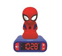 Lexibook Reloj despertador digital Spiderman 3D RL80 - LCD, luz nocturna multicolor niño