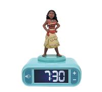 Lexibook Reloj despertador luz nocturna Moana sonidos y melodías LCD retroiluminada, snooze RL800VN