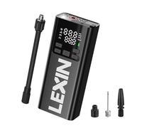 LEXIN P5 Compresor de Aire Portatil 150 PSI, Inflador Eléctrico 5000mAh | Inflador Inalámbrico con Pantalla LCD, Potente, Ligero, con Válvula Presta/Schrader para Moto/Coche/Bicicleta/Pelota/Scoote
