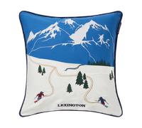 Lexington Funda de cojín Down Hill algodón ecológico 50x50 cm Blue-White