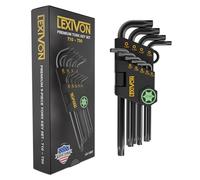 LEXIVON Juego de llaves Torx, 9 llaves de estrella premium