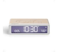 Lexon Flip Classic x Pantone - Despertador Digital ON/Off - Reloj Recargable de Viaje - Alarma Silenciosa - Reloj LED de Mesa - Accesorio de Diseño para Dormitorio, Oficina - Sand Dollar
