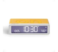 Lexon Flip Classic x Pantone - Despertador Digital ON/Off - Reloj Recargable de Viaje - Alarma Silenciosa - Reloj LED de Mesa - Accesorio de Diseño para Dormitorio, Oficina - Amarillo Brillante