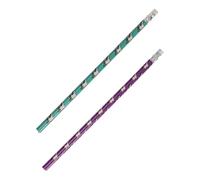 LG-imports lot de 12 crayons à papier licorne avec gomme mix 18cm