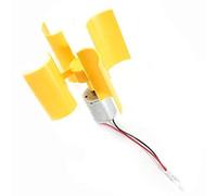 LHKJ DIY Motor Vertical Hojas de Turbinas de Viento Mini Generador de Viento LED Modelo De Enseñanza