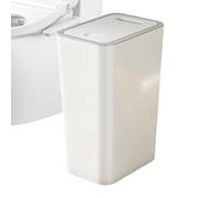 Liakyunf De Basura Con Tapa | Cubo De Basura Estrecho Y - Papelera Compacta 10L Cubo De La,Para Hogar Oficina Baño Dormitorio Esquina Lavabo Inodoro Interior