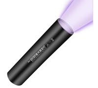 Liakyunf Detector de antorcha de luz, probador LED fluorescente recargable, bolígrafo probador de billetes falsificados de 365 nm, luces UV multifuncionales para electricistas